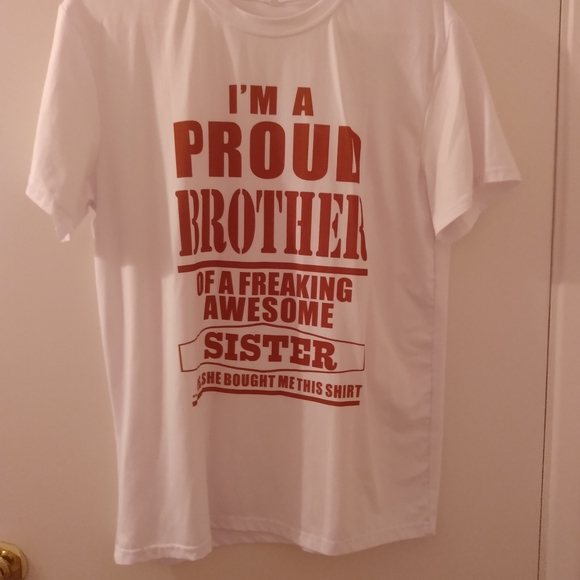 Brother to an awesome sister shirt. Never worn. - Picture 1 of 1